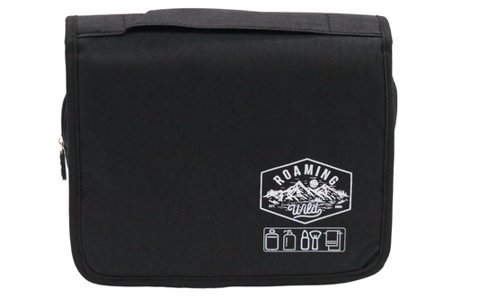 Multiple Layer, Large Capacity, Portable, Water Resistant, Hanging, Light Weight Travel Toiletry Bag (Large, Black)